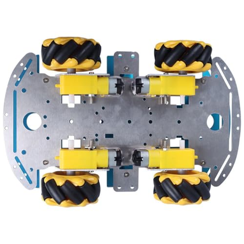 CENMEN Smart Robot Car Kit Vierrad Smart Mecanum Wheel Single-Layer Aluminiumlegierung Auto Chassis DIY Montage Kit Autoteile von CENMEN