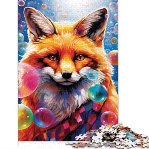 Animal Foxes 1000 Teile für Erwachsene Puzzles Home Decor Family Challenging Games Lernspiel Geburtstag Stress Relief 1000pcs (75x50cm) von CENMOO