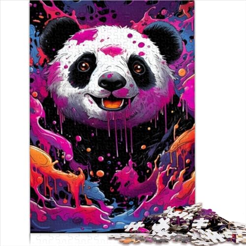 Art Panda Puzzle für Erwachsene 1000 Teile Geburtstag Family Challenging Games Wohnkultur Lernspiel Stress Relief 1000pcs (75x50cm) von CENMOO