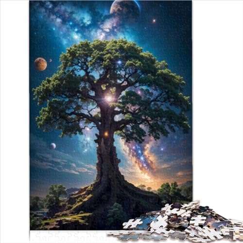 Baum des Lichts, 500-teiliges Puzzle für Erwachsene, lustiges Stressabbau-Spielzeug, Intellektuelles Spiel, Lernspiel, Heimdekoration, hochwertig und langlebig, 500 Teile (52 x 38 cm) von CENMOO