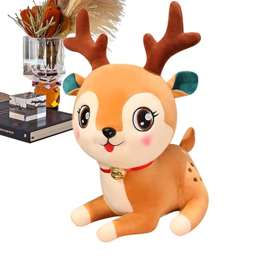 CENMOO Plüschtier Hirsch - Kissen Spielzeug mit liegendem Hirsch und Rentier | Realistische Details Lebendig Niedlich Super Weich Hirsch Dekorative Plüschtier Weihnachten Geburtstagsgeschenke für CENMOO Plüschtier Hirsch - Kissen Spielzeug mit liegendem Hirsch und Rentier | Realistische Details Lebendig Niedlich Super Weich Hirsch Dekorative Plüschtier Weihnachten Geburtstagsgeschenke für von CENMOO