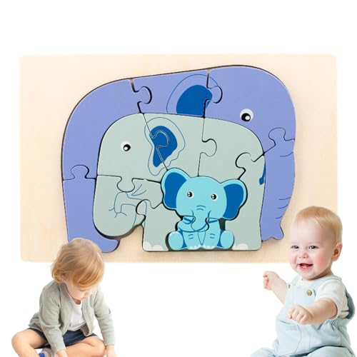 CENMOO Puzzles für Kleinkinder, mehrfarbige 3D-Puzzles – Lernpuzzle aus Holz, Tierpuzzle, Puzzle in Tierform, umweltfreundliches Konstruktionsspielzeug CENMOO Puzzles für Kleinkinder, mehrfarbige 3D-Puzzles – Lernpuzzle aus Holz, Tierpuzzle, Puzzle in Tierform, umweltfreundliches Konstruktionsspielzeug von CENMOO