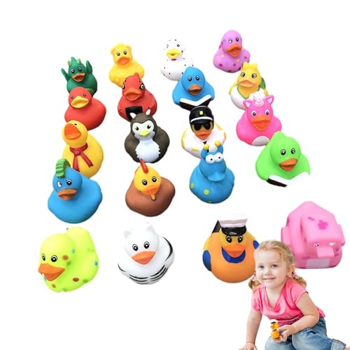 CENMOO Verschiedene Enten, bunte und kreative Gummienten | Gummiente Spielzeug für die Sommerparty im Schwimmbad im Klassenzimmer, Badeente für Gastgeschenke für Partys CENMOO Verschiedene Enten, bunte und kreative Gummienten | Gummiente Spielzeug für die Sommerparty im Schwimmbad im Klassenzimmer, Badeente für Gastgeschenke für Partys von CENMOO