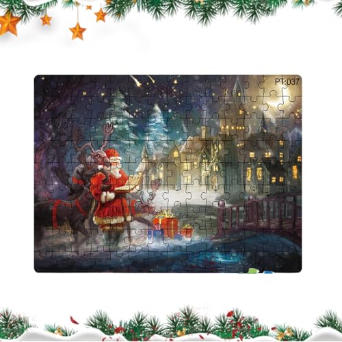 CENMOO Weihnachtspuzzles - Kartonpuzzles - Lernspiel Weihnachtspuzzles für Jungen und Mädchen, Geburtstagsgeschenk von CENMOO