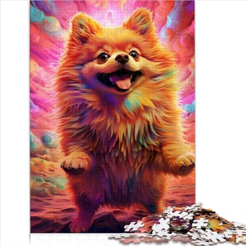 Colorful Cute Dogs Puzzles 300 Teile Foxhound Erwachsene Geschicklichkeitsspiel für die ganze Familie Geburtstag Lernspiel Home Decor Stress Relief 300pcs (40x28cm) von CENMOO