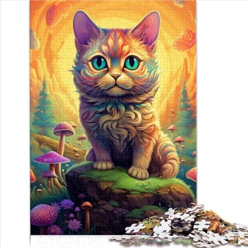 Colorful and Cute Cats für Erwachsene 500 Teile Puzzles Educational Game Family Challenging Games Home Decor Geburtstag Stress Relief 500pcs (52x38cm) von CENMOO