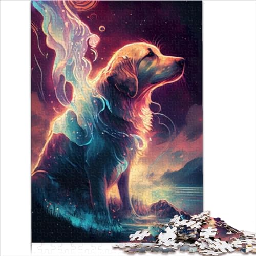 Magical Dog Erwachsene 1000 Teile Puzzle Family Challenging Games Geburtstag Lernspiel Wohnkultur Entspannung und Intelligenz 1000pcs (75x50cm) von CENMOO
