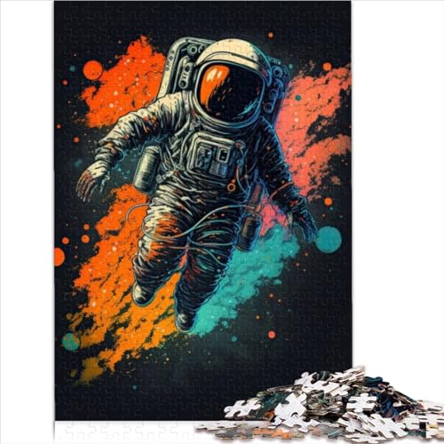 Puzzle 300 Teile für Erwachsene, Astronaut im Weltraum, Puzzle für Erwachsene, Holzpuzzle, Weihnachten, Geburtstag, Geschenke, 300 Stück (40 x 28 cm) von CENMOO