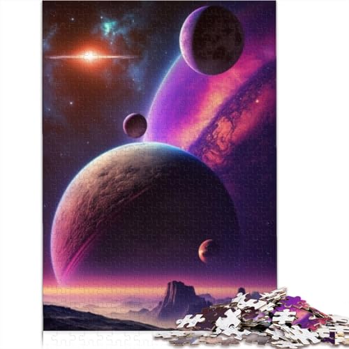 Puzzles Planet Proxima Centauri 300 Teile für Teenager Geschenke Puzzles für Erwachsene Holzpuzzle Anspruchsvolles Schwieriges Puzzle 300 Teile (40 x 28 cm) von CENMOO