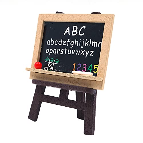 CENPEK Puppenhaus-Dekoration, Zubehör, Holz-Staffelei, Kreidetafel, Kunstbedarf für Puppen, 1:12 Miniatur-Spielset, 4 Stück CENPEK Puppenhaus-Dekoration, Zubehör, Holz-Staffelei, Kreidetafel, Kunstbedarf für Puppen, 1:12 Miniatur-Spielset, 4 Stück von CENPEK