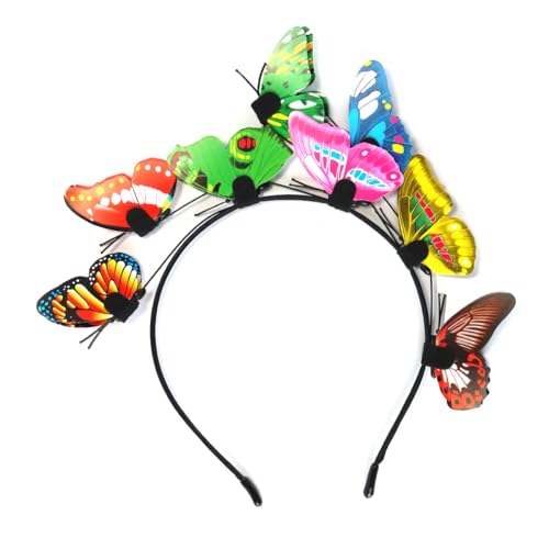 CENPEK Schmetterling Stirnband Und 8 Stück Schmetterling Haarklammern Bunte Festival Accessoires Für Party Halloween Hochzeit CENPEK Schmetterling Stirnband Und 8 Stück Schmetterling Haarklammern Bunte Festival Accessoires Für Party Halloween Hochzeit von CENPEK