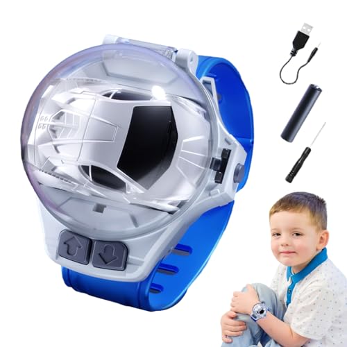 CENRF Armbanduhr für ferngesteuertes Auto, elektrische Uhr, 2,4 GHz, Spielzeug aus der Auto-Legierung, USB-Ladegerät, mit Licht für die Schule von CENRF