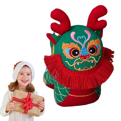 CENRF Drachenmaskottchen zum Frühlingsfest | Chinesisches festliches Drachenmaskottchen mit Reißverschluss, kreative Geschenke für Arbeitszimmer, Computertisch, Wohnzimmer, Schlafzimmer, Party CENRF Drachenmaskottchen zum Frühlingsfest | Chinesisches festliches Drachenmaskottchen mit Reißverschluss, kreative Geschenke für Arbeitszimmer, Computertisch, Wohnzimmer, Schlafzimmer, Party von CENRF