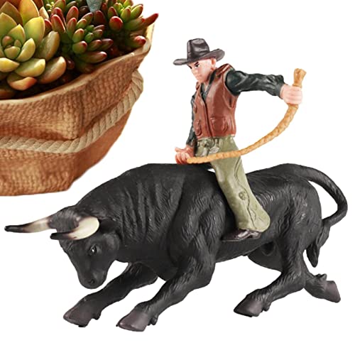 CENRF Figur Stier Cowboy Reiten – simulierte spanische Torero-Vieh, Rodeoes Cowboy Cattle Figur Spielzeug für Alter 3-5 6-12 Kinder Geburtstagsgeschenk Weihnachten CENRF Figur Stier Cowboy Reiten – simulierte spanische Torero-Vieh, Rodeoes Cowboy Cattle Figur Spielzeug für Alter 3-5 6-12 Kinder Geburtstagsgeschenk Weihnachten von CENRF