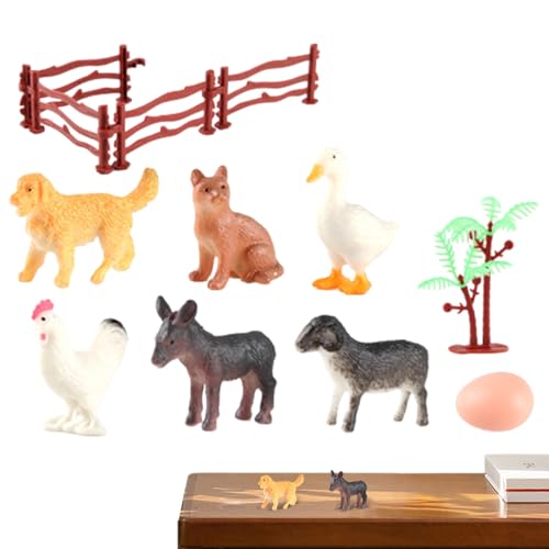 CENRF Figuren mit Waldtieren, Lernfiguren von Tieren – Figuren von Simulationstieren für Tafelaufsätze, Sammelspielzeug, Cupcake von CENRF