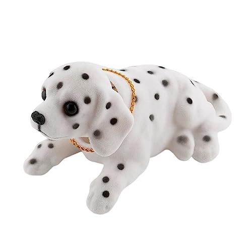 CENRF Hund nickt mit dem Kopf – schüttelt das Ornament des Autos Nodding Decor Dog – tragbare Dekoration für Hundewelpen, schüttelnd, für Innenausstattung des Armaturenbretts von CENRF