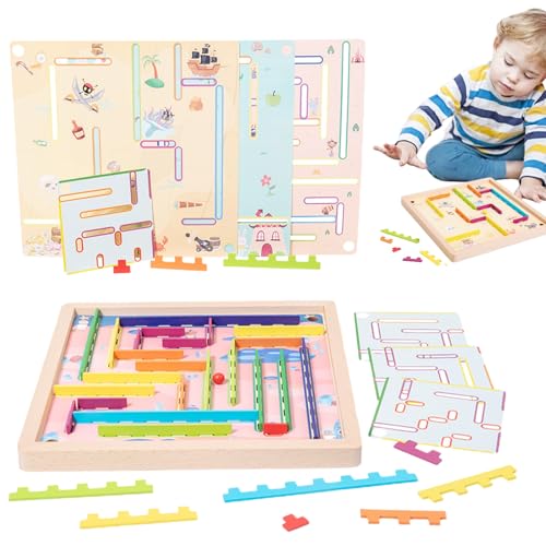 CENRF Labyrinth-Spiel aus Holz, Spielzeug für kleine Labyrinth, Labyrinth-Spielzeug aus Holz, kreatives Labyrinth-Spielzeug aus Holz, Hand-Auge-Koordination für Spielzimmer, Wohnzimmer CENRF Labyrinth-Spiel aus Holz, Spielzeug für kleine Labyrinth, Labyrinth-Spielzeug aus Holz, kreatives Labyrinth-Spielzeug aus Holz, Hand-Auge-Koordination für Spielzimmer, Wohnzimmer von CENRF