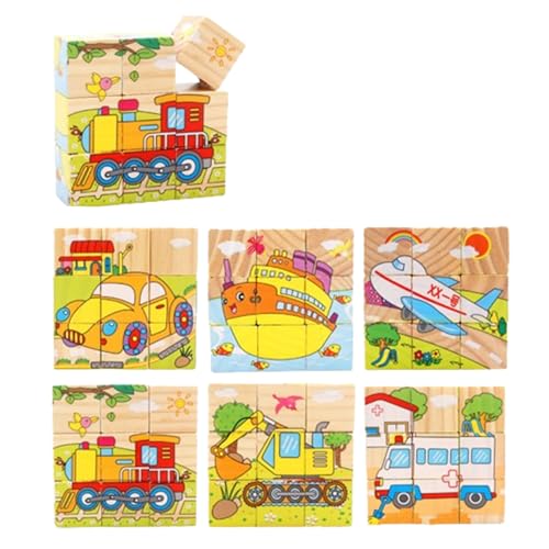 CENRF Puzzle Würfel aus Holz, Puzzles für | 9-teiliges Cartoon-Puzzle | Block aus Holz sicher und mit leuchtenden Farben, Geschenk für Neujahr, Geburtstag, Weihnachten CENRF Puzzle Würfel aus Holz, Puzzles für | 9-teiliges Cartoon-Puzzle | Block aus Holz sicher und mit leuchtenden Farben, Geschenk für Neujahr, Geburtstag, Weihnachten von CENRF