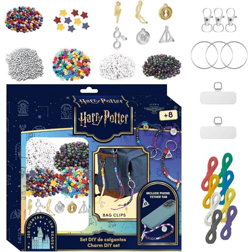 DIY Bag Clip Harry Potter Beauty-Set | Hogwarts Perlen und Charms Kit mit über 250 Teilen | Magische kreative Aktivität für Jungen und Mädchen von CERDÁ LIFE'S LITTLE MOMENTS
