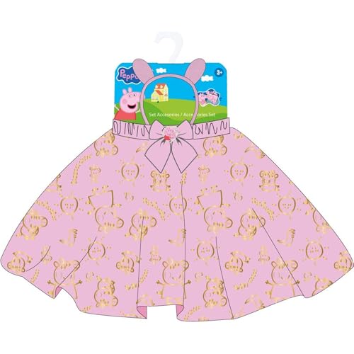 Peppa Pig Beauty-Set | rosa Rock mit Haarreif mit Ohren und Schleife | lustiges Kostüm für Mädchen mit offiziellem Peppa-Design Peppa Pig Beauty-Set | rosa Rock mit Haarreif mit Ohren und Schleife | lustiges Kostüm für Mädchen mit offiziellem Peppa-Design von CERDÁ LIFE'S LITTLE MOMENTS