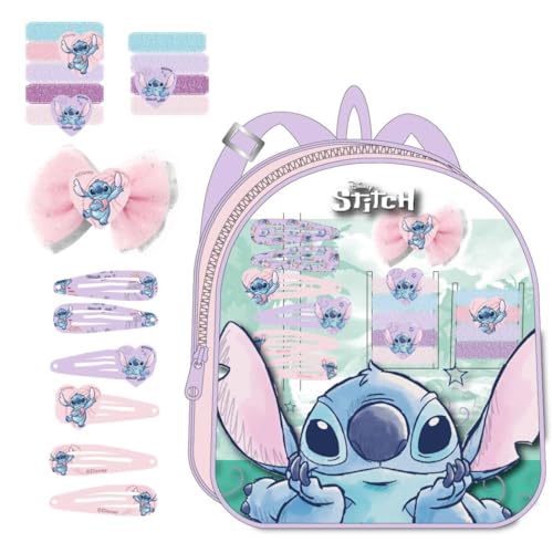 Stitch Beauty-Set – enthält Rucksack, 1 Schleife, 6 Haarnadeln und 9 Haargummis – mehrfarbig, ideal um Ihre Kleinen zu überraschen – Stitch inspiriertes Design – Originalprodukt, entworfen in Spanien Stitch Beauty-Set – enthält Rucksack, 1 Schleife, 6 Haarnadeln und 9 Haargummis – mehrfarbig, ideal um Ihre Kleinen zu überraschen – Stitch inspiriertes Design – Originalprodukt, entworfen in Spanien von CERDÁ LIFE'S LITTLE MOMENTS