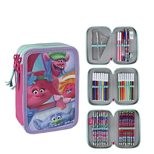 TROLLS – Dreiteiliges Federmäppchen (Artesanía Cerdá 2700000198) von CERDÁ LIFE'S LITTLE MOMENTS