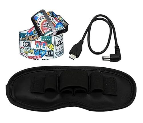 CERFFOOL Kopfband-Set für DJI FPV Kopfhörer, Goggles V2 und andere Marken von VR-Brillen verstellbar, verstellbarer Kopfgurt, Kopfband + Kabel + Schutzabdeckung von CERFFOOL
