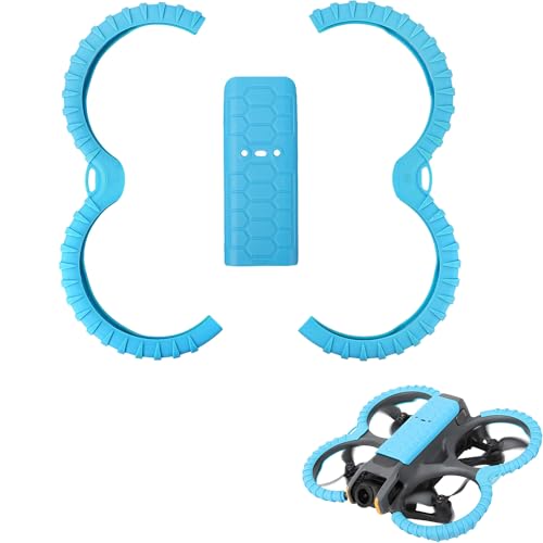 CERFFOOL Propellerschutz Protector und Back Cover Case für DJI Avata 2 Drohne Rückenschutzplatte Bumper Paddle Blade Anti-Crash Anti-Shake Anti-Kratzer Schutzhülle Drohne Zubehör (Blau) von CERFFOOL