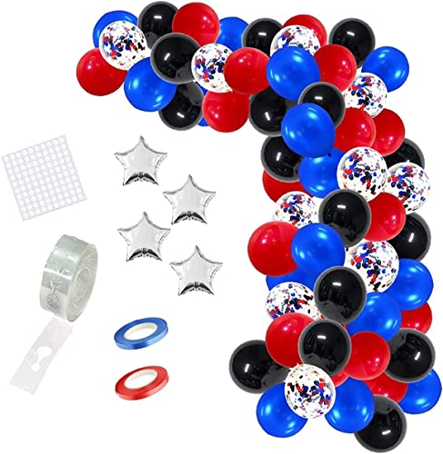 rot gelb blau schwarz luftballons blau gelb luftballons für geburtstag hochzeit graduation party dekoraitons (rot blau schwarz) von CEUQIESO