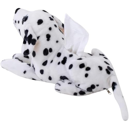 CEWIFO 32cm liegender Plüsch-Hund-Stofftier – realistischer Dalmatiner/Husky/Akita, kuscheliges Spielzeug für Babys, Kinder & Freunde (A) von CEWIFO