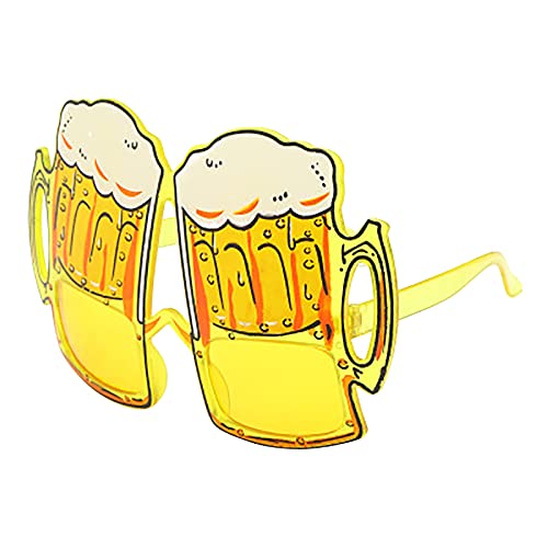 CEWIFO Bier-Sonnenbrille – lustige Oktoberfest-Brille, Partybrillen für Sommer, Tropical-Hawaii-Pool- & Strandpartys, Deko-Zubehör (A, A) von CEWIFO