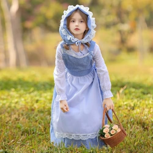 CEWIFO Familien- passende Dirndl-Outfits – Oktoberfest-Kostüme für Eltern & Kinder (Blue, L) von CEWIFO
