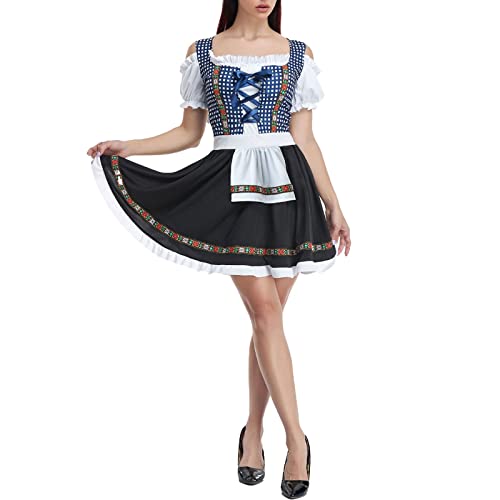 CEWIFO Kostüm Bayerin für Herren – traditionelles Trachtenkleid mit Dirndl-optik, ideal fü r Bierfeste, Junggesellenabschiede & (B, L) von CEWIFO