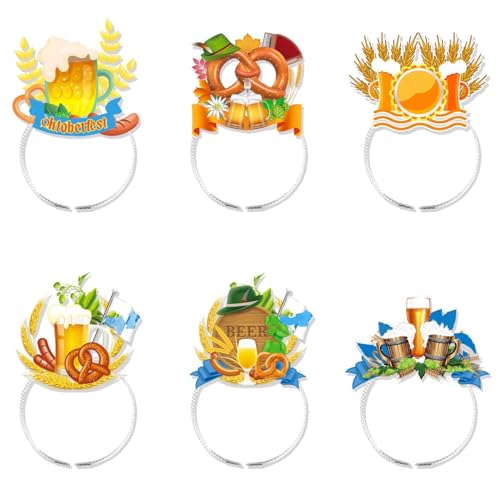 CEWIFO Oktoberfest-Partydekorationen – bayerische Bierfest-Stirnbänder für Kinder & Erwachsene (Yellow) von CEWIFO