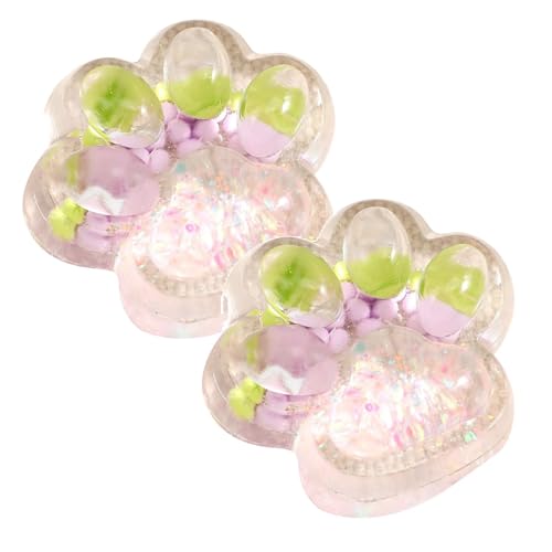 Riesige -Stress-Katzenpfote- – ultraweiches Silikon-Quetschspielzeug, simuliertes Zieh, 7x6.5cm (Purple, 2) von CEWIFO