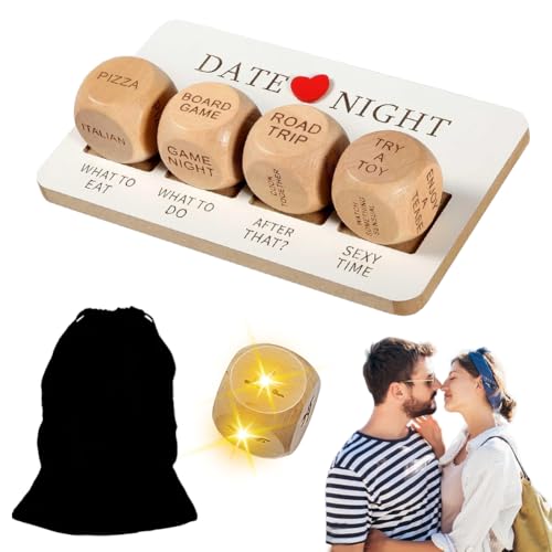 CEWROM Date Night Würfel für Paare, Romantisches Paar-Würfel-Set, Entscheidungswürfel, Paarwürfel, Date Night Dice Kit, Ahrestag, Hochzeit, Geschenke für Frauen und Männer CEWROM Date Night Würfel für Paare, Romantisches Paar-Würfel-Set, Entscheidungswürfel, Paarwürfel, Date Night Dice Kit, Ahrestag, Hochzeit, Geschenke für Frauen und Männer von CEWROM
