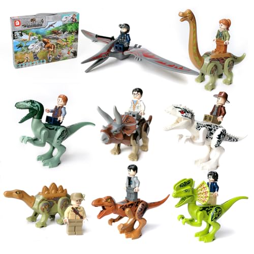 CEWROM Dinosaurier Block Spielzeug Set,16 PCS Realistisches Dino Figuren Spielset, Jurassic Figuren Spielzeug, Tyrannosaurus Rex Pterodactyl Triceratops Velociraptor für Kinder Lernspielzeug Geschenk CEWROM Dinosaurier Block Spielzeug Set,16 PCS Realistisches Dino Figuren Spielset, Jurassic Figuren Spielzeug, Tyrannosaurus Rex Pterodactyl Triceratops Velociraptor für Kinder Lernspielzeug Geschenk von CEWROM