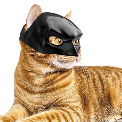 CEWROM Katze Maske, Fledermaus-Maske für Katzen, Katze Maske für Halloween Party Dekoration, Katze Cosplay Fledermaus Kostüm Maske CEWROM Katze Maske, Fledermaus-Maske für Katzen, Katze Maske für Halloween Party Dekoration, Katze Cosplay Fledermaus Kostüm Maske von CEWROM