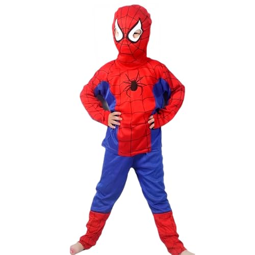 Flat Chest Classic Child Costume,Spider Kostüm Kinder Spider Kleidung Kinder mit Maske 3D Anime Anzug,Kids Helden Kostüm Cosplay für Karneval Halloween Kostümparty, Kids Superhero Fancy Dress Flat Chest Classic Child Costume,Spider Kostüm Kinder Spider Kleidung Kinder mit Maske 3D Anime Anzug,Kids Helden Kostüm Cosplay für Karneval Halloween Kostümparty, Kids Superhero Fancy Dress von CFEWV