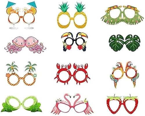 32 Stück Partybrille Hawaiian Tropical lustige brillen, Papierbrille Party Brille Kreative Kostüm Zubehör Lustige Partybrille für Kinder Luau Sommer Strand Geburtstag Party Zubehör Foto Requisiten 32 Stück Partybrille Hawaiian Tropical lustige brillen, Papierbrille Party Brille Kreative Kostüm Zubehör Lustige Partybrille für Kinder Luau Sommer Strand Geburtstag Party Zubehör Foto Requisiten von CFHOOAY