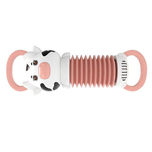 Akkordeon Musik Bildung Spielzeug Cartoon Süße Kuh - -Instrumenten Interaktion Spielzeug für Kindergarten Home Yellow Akkordeon Musik Bildung Toyaccordion (PINK) von CFTGIW