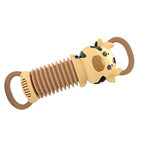 Akkordeon Musik Bildung Spielzeug Cartoon Süße Kuh - -Instrumenten Interaktion Spielzeug für Kindergarten Home Yellow Akkordeon Musik Bildung Toyaccordion (YELLOW) von CFTGIW