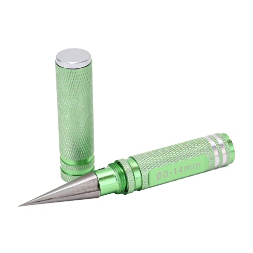 CFTGIW 0‑14 Mm RC Reamer Loche PAINGER mit Hülse und Gebogene Scherenbohrer, die für RC -Karosserieschale -Auto LKW Drohnen Deckel Deckel Bequemer Comfortab (Green) von CFTGIW
