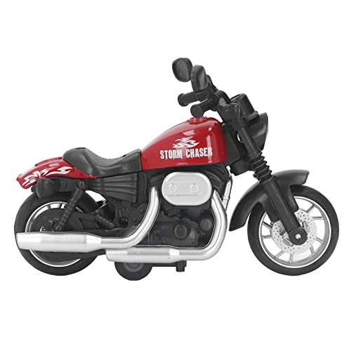 CFTGIW 1:16 SC -Legierung Motorrad Spielzeugschallleuchte Imp Hand Auge Koordination Rückenmotorradmodell für Schwarz Zurückziehen Motorrad - Toyound Light Moto Motorcycle Toy Coord (Rot) von CFTGIW