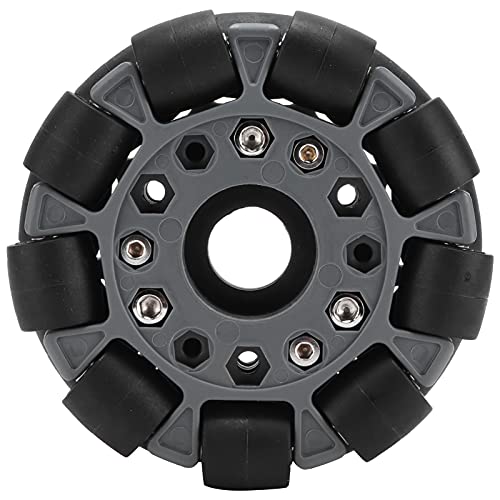 CFTGIW 100 Mm Nylon Gummi -Lager Roller Omni - für Roboter Rennrad 14041 Omnidirektional Doppelräder Omni RC Car Chassis Wheelomni RC Autorad100mm Wheelomni Rad von CFTGIW