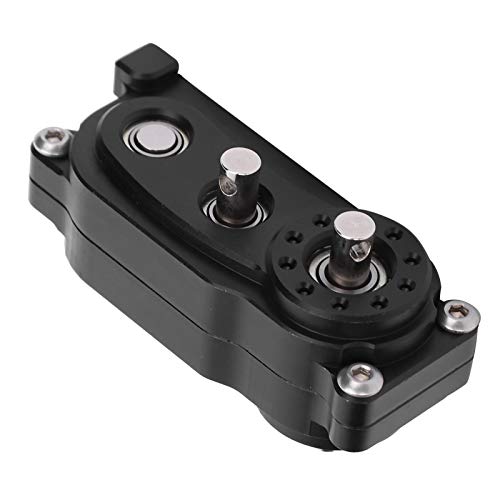 CFTGIW 313 -mm -Radstand Metall Chassis Rahmen Rahmen Transfer Ersatzteile für /10 RC Crawler Cartitan /10 Crawler RC Verwenden Bequeme Übertragungsfall 1 / Übertragung CASERC Übertragung (Black) von CFTGIW