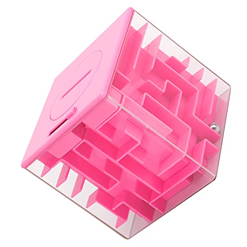 CFTGIW 3D-Puzzle-Labyrinth-Gehäuse Intelligent Fun Brain Game Box Bildungsspielzeug für Kinderblue Hand-Eye und Koordination Abil 3D-Puzzle Mazemaze Cube3d Maze3d Mazepuzle Labyrinth (PINK) von CFTGIW