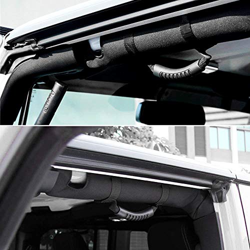CFTGIW 4PCS Grab-Handles für von 1995 Bis 2018 Autozubehör Grab GRAINSCAR Grabe Gross Hoch und ABS mit und Konstruktion Hilft Nicht rutschfeste Eigenschaften. Oxford Installation. zu Bieten (Black) von CFTGIW