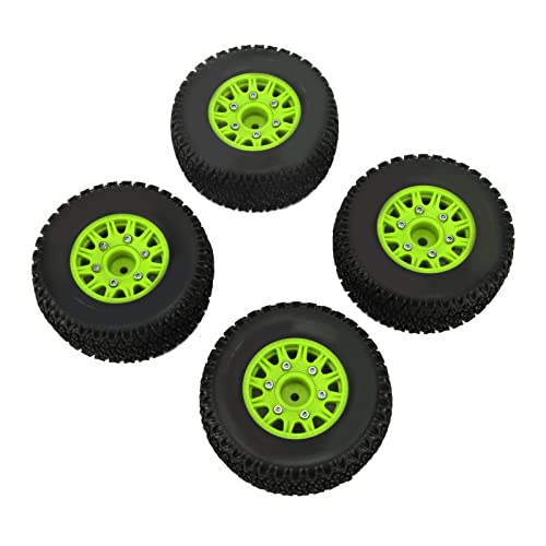 CFTGIW Für /10 RC Kurzzeitwagen -LKW -Reifen Für Senton Für Slash 12mm 14mm 17 Mm Sechskant RC LKW Reifen Green Haben Streit Für HIG Short Course Für /10 Kurz (Green) von CFTGIW