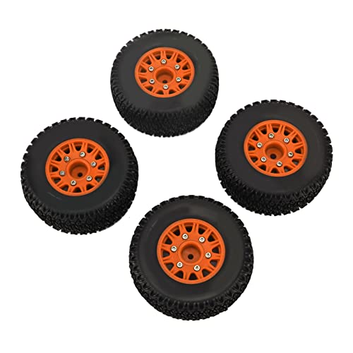 CFTGIW Für /10 RC Kurzzeitwagen -LKW -Reifen Für Senton Für Slash 12mm 14mm 17 Mm Sechskant RC LKW Reifen Green Haben Streit Für HIG Short Course Für /10 Kurz (ORANGE) von CFTGIW